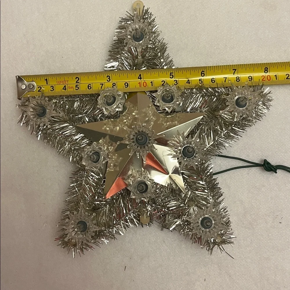 Kodak vtg 11 light tree topper plaque color Christmas from the 90's